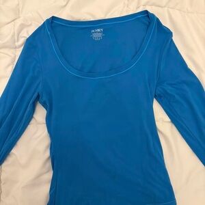 SKIMS Vibrant Blue Long Sleeve Top